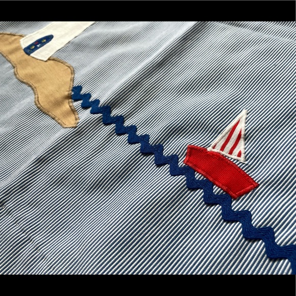 Vintage girls sailboat dress - Picture 2 of 10